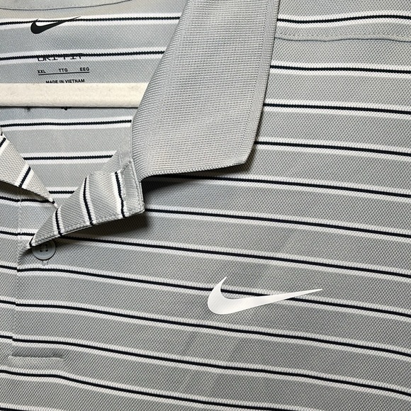 Men’s Nike Striped Dri-Fit Polo Sz XXL - Picture 2 of 4
